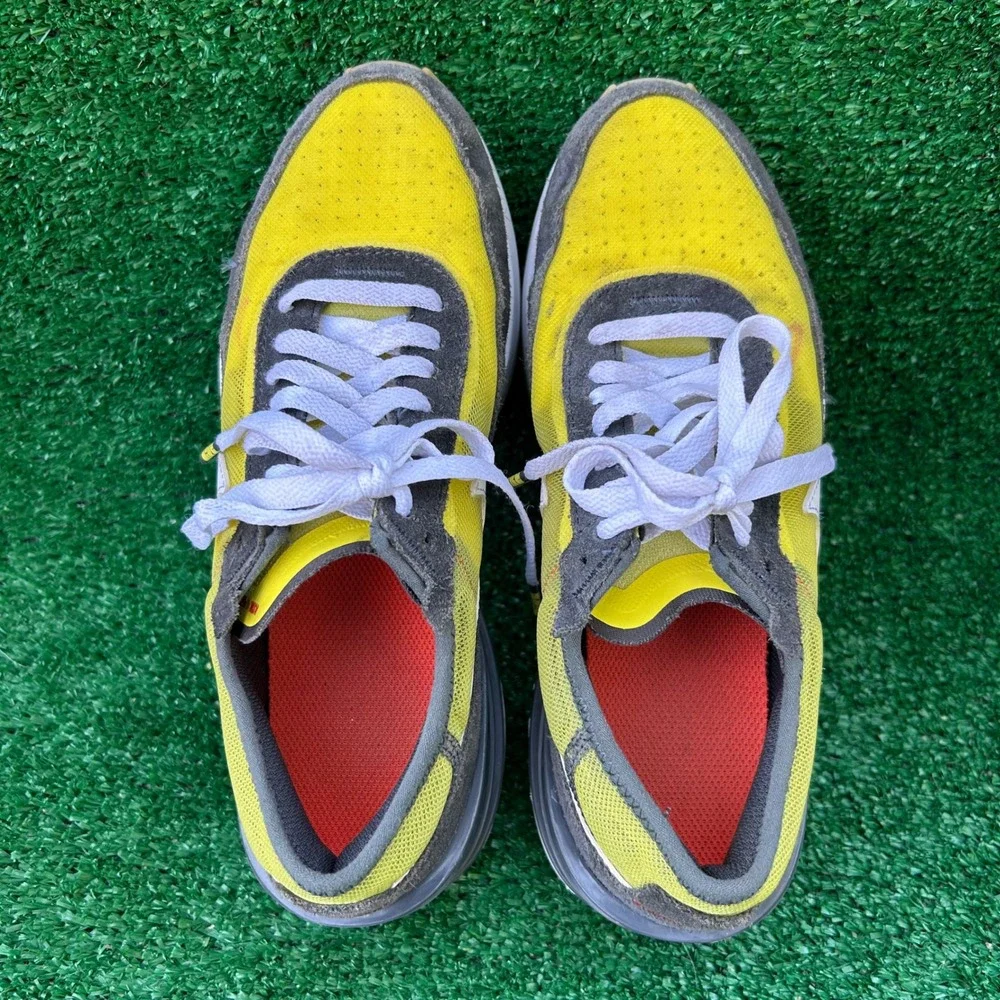 Nike Waffle One‎ GS Go The Extra Smile Yellow Grey Sneakers DO5868-700 Size 5Y